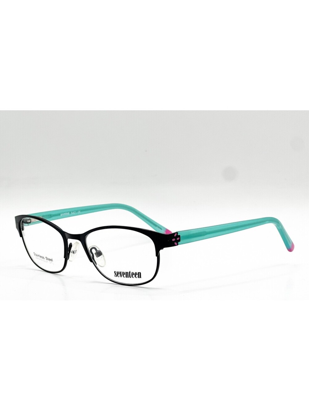 Seventeen 5401 Black Teal Black/Teal Authentic Eyeglasses 48-16-135